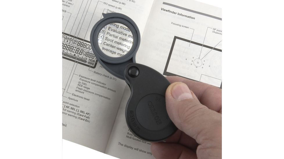 Carson TriView 5x / 10x / 15x Folding Loupe with Built-in Case TV-15