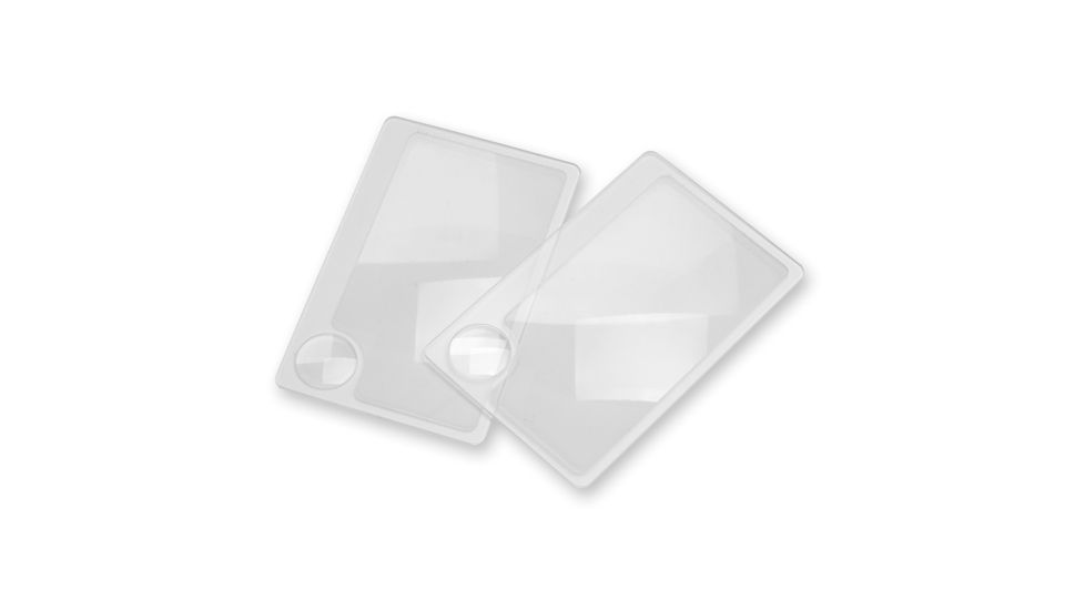 Carson Wallet 2x Magnifier Loupe with 5x Spot Lens Twin Pack WM-01