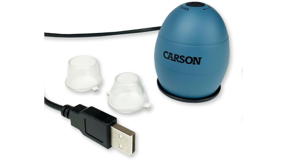 Carson zOrb LED Lighted USB Digital Computer Microscope, Blue, Small, MM-500