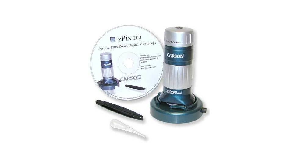 Carson zPix 200 26x-130x Zoom USB Digital Microscope MM-740