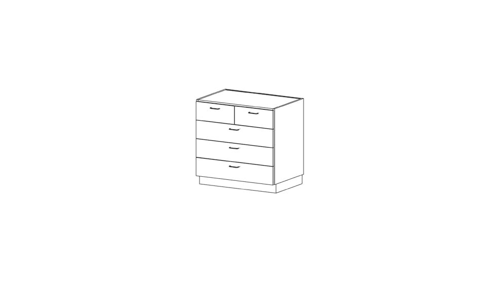 Case Systems 5 Drawer Cab 362436 B4240362436
