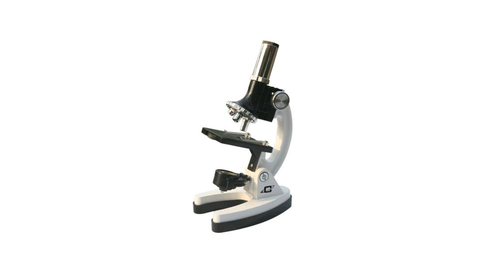 Cassini 100-400-900X Microscope and Case, Silver C-900M