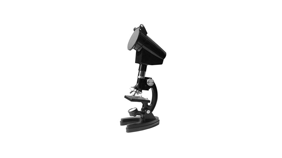 Cassini 98pc 1200X Microscope + Projection Hood and Case, Black C -1200M