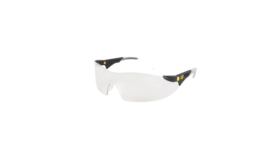 Caterpillar Dozer Safety Glasses w/Anti-Fog Clear Lenses, Black CSA-DOZER-100