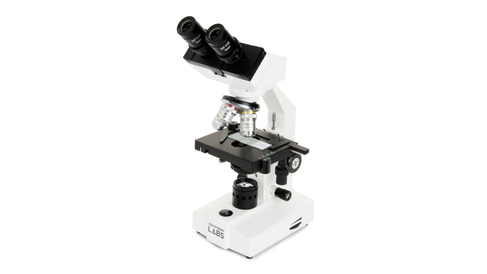 Celestron Labs CB1000CF Biological Microscope, 0.91 in, LED, Dial, White, 44135