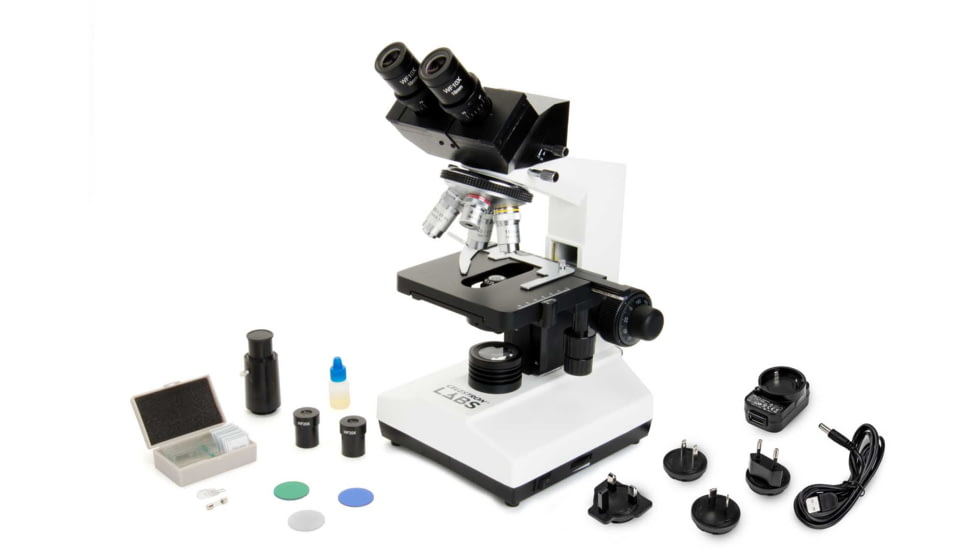 Celestron Labs CB2000C Compound Binocular Microscope,10x,20x Eyepieces,4x,10x,40x,100x Achromatic Objective Lenses 44132