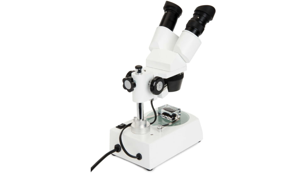 Celestron Labs S10-60 Stereo Microscope,10x,20x Eyepieces,Two Sets of Objective Lenses,1x,3x 44208