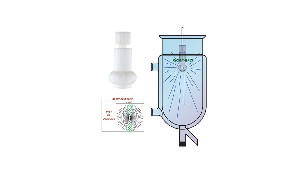Chemglass Medium Spray Ball Tfe 28MM CG-1989-02