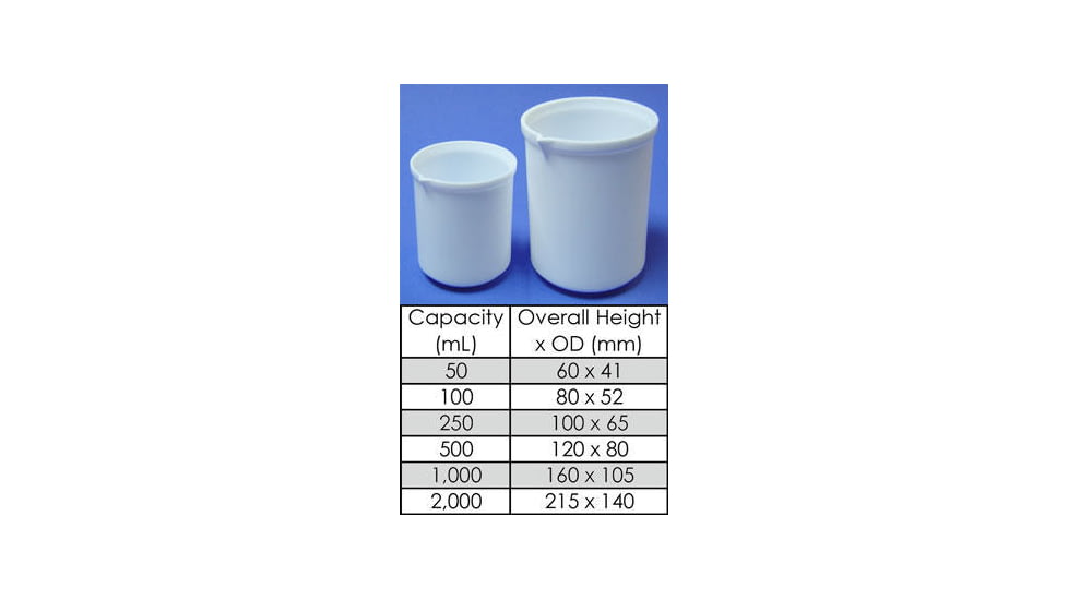 Chemglass Beaker Teflon 2000ML CG-1109-06