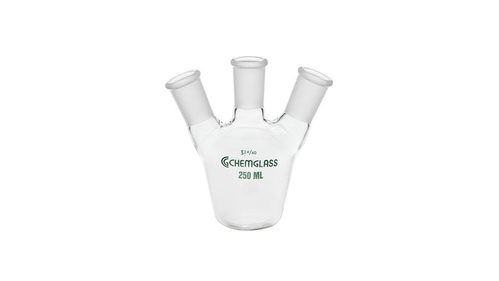 Chemglass Flask EURO. 125ML 3NK 14/2 CG-1570-03