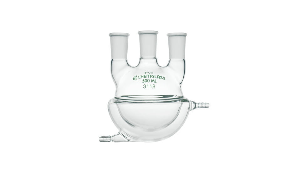 Chemglass Flask Hw 3NK JACK. 500ML CG-1537-01