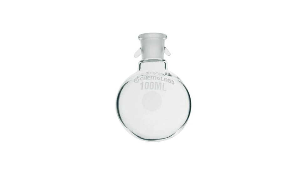Chemglass Flask Rb 25ML 14/20 W/HOOK CG-1507-07