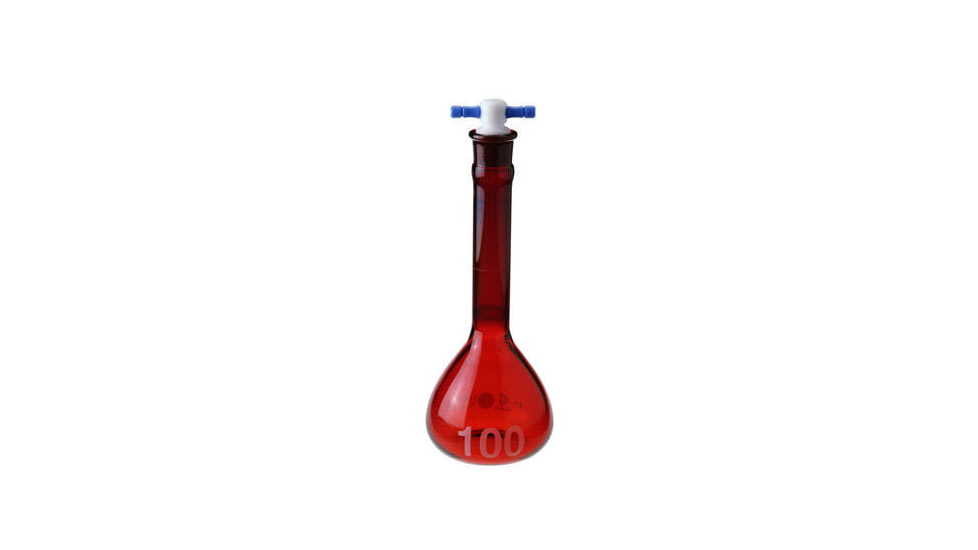 Chemglass Flask Volumetric Red 250ML CG-1618-250