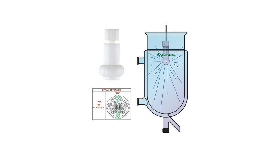 Chemglass Large Spray Ball Tfe 35MM CG-1989-03