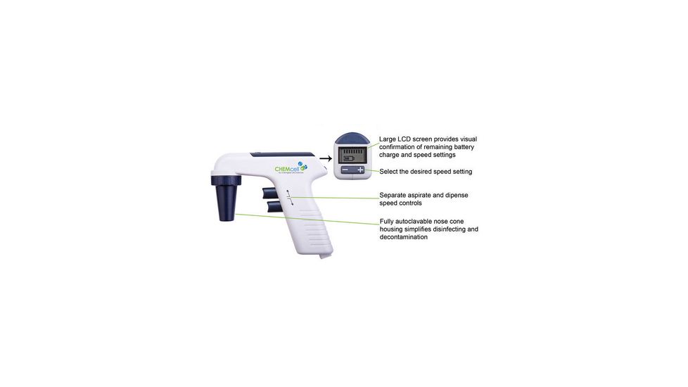 Chemglass Pipette Filler Motorized CLS-3472-10, Unit EA