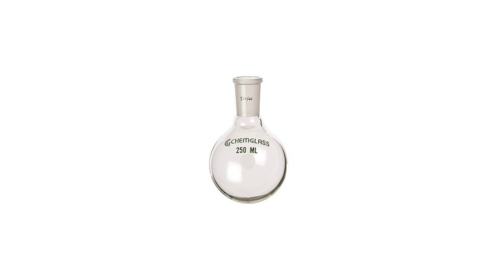 Chemglass Round-Bottom Boiling Flasks, Heavy Wall, Chemglass CG-1506-17