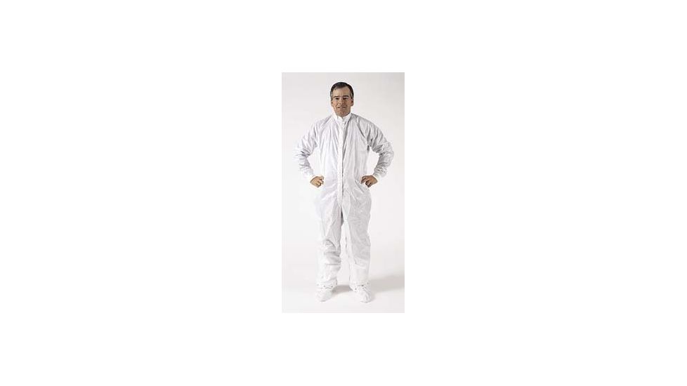 CleanWear Cover Coat Dacron Wh Med 74020-M
