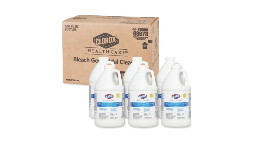 Caltech DISPATCH Cleaner/Disinfectant with Bleach, Caltech 68973 Refill Bottles 1.9 L (64 oz.), Case