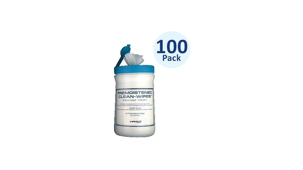VWR Premoistened Clean-Wipes 2060 Wipes Premoistened With Deionized Water