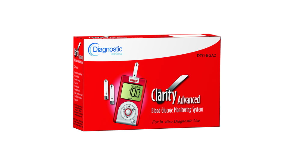 Diagnostic Test Group Glucose Meter Advanced Kit DTG-BGA2, Unit KT