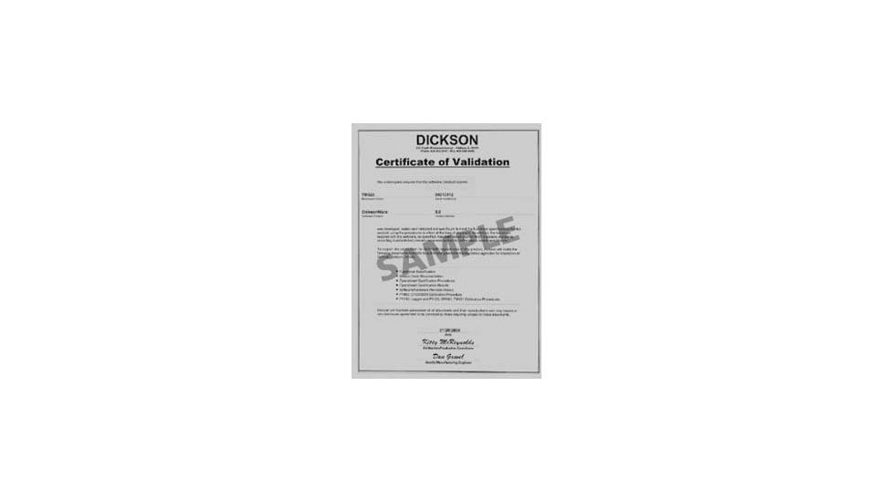 Dickson Certificate Of Validation N520