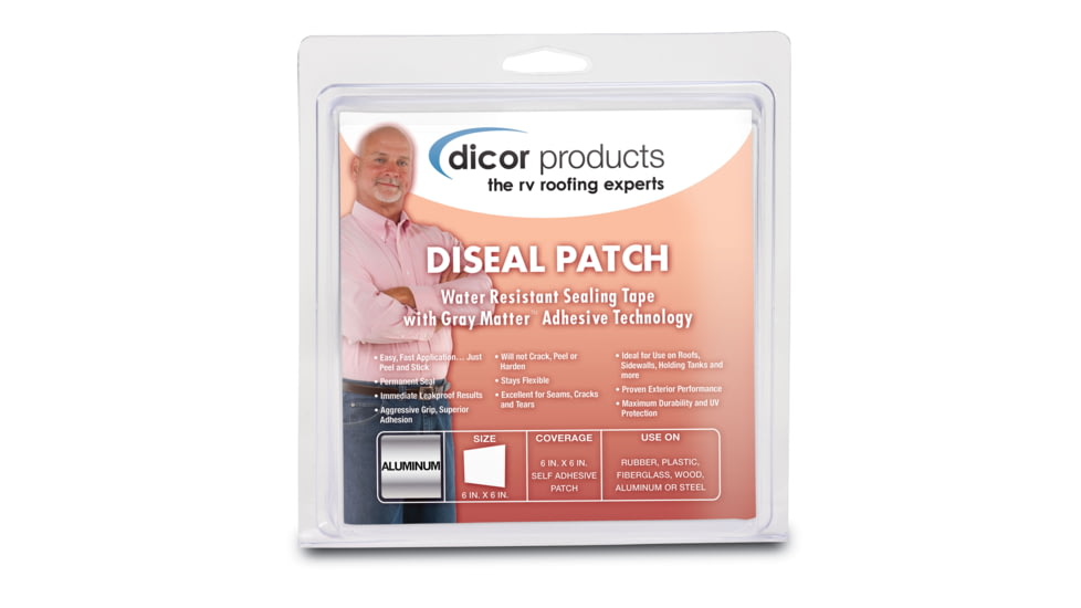 Dicor Corporation Sealing Tape Aluminum 6in x 6 Patch, 522AF-66-1C