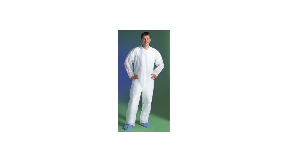 Dupont Coverall Cln Rag Slv Lg Cs25 IC258SWHLG0C, Unit CS