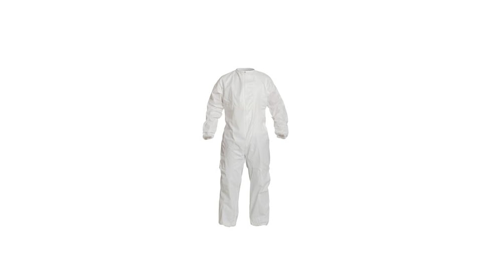 DuPont ProClean Coverall, White, Medium, Case of 25, PC143SWHMD0B