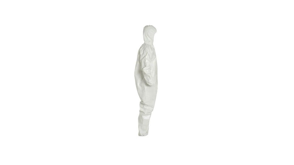 DuPont Tychem 4000 Coveralls w/Standard Hood, Taped Seams, White, 3X, 6 Pack, SL127TWH3X0006