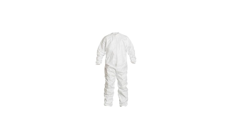 DuPont Tyvek IsoClean Coverall, Clean-Processed and Sterile, White, Med, Case of 25, IC182BWHMDCS