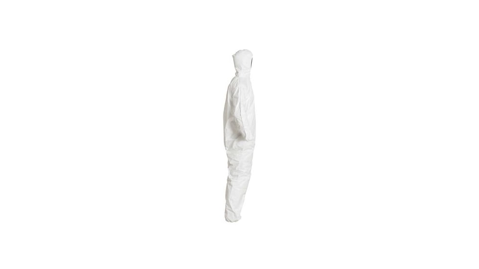 DuPont Tyvek IsoClean Hooded Coverall, White, Large, Case of 25, IC180SWHLG00