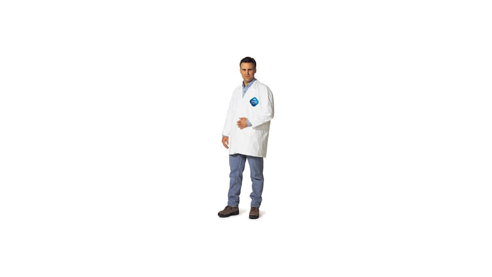 Dupont Tyvek Labcoat W/COL-EL Sm CS30 TY216SWHSM00