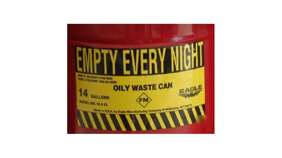 Eagle Manufacturing, Empty Every Night Replacement Labels