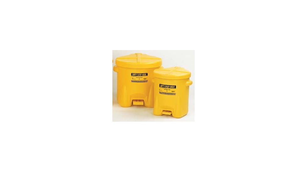 Eagle Manufacturing Oily Waste Can Poly Yellow 6GL 933-FLY