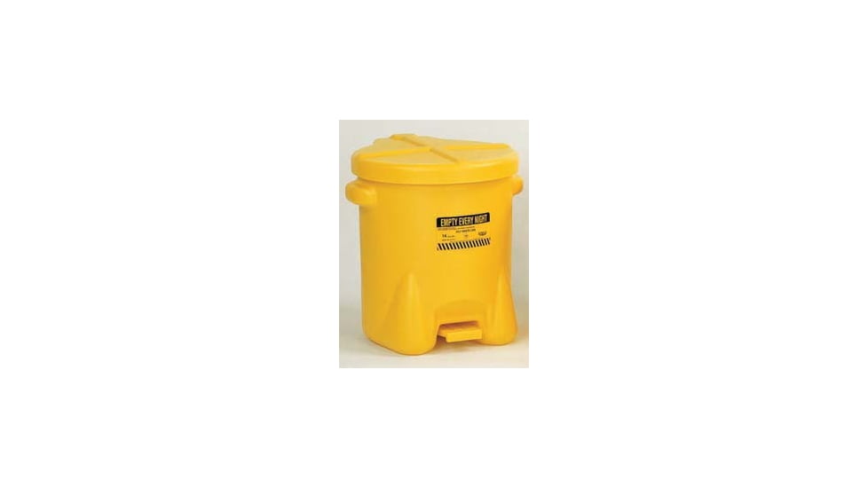 Eagle Manufacturing Waste Can Poly Yellow 14GL 937-FLY