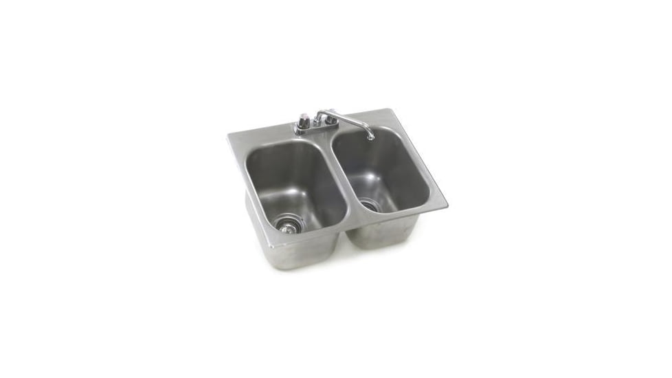Eagle MHC Sink Self Rim 2bowl 16x19x13.5 SR16-19-8-2, Unit EA