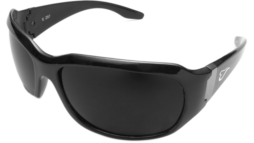 Edge Eyewear Civetta Safety Glasses Black Frame Smoke Lens Yc116