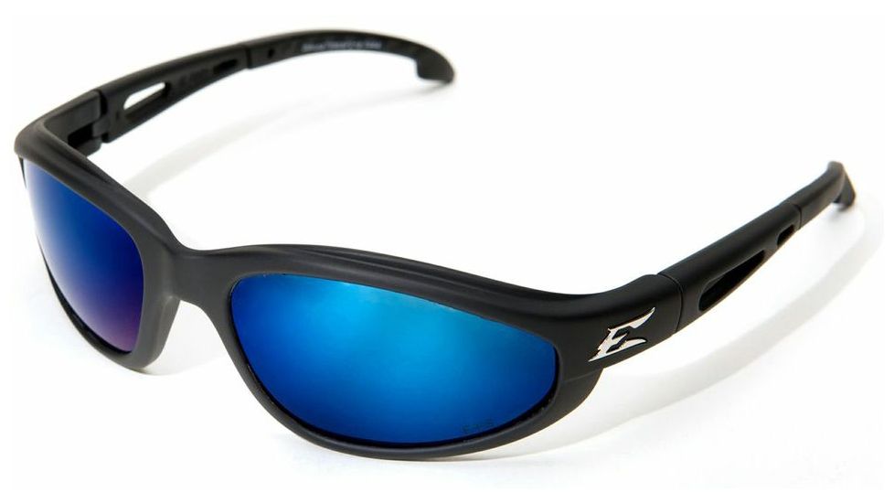 Edge Eyewear Dakura Polarized-Black / Aqua Precision Red Mirror Lens with Gasket GTSMAP218
