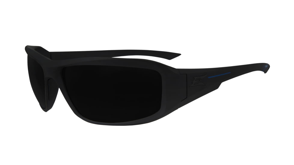 Edge Eyewear Hamel Blue Line Thin Temple Soft-Touch Matte Black Frame / G15 Vapor Shield Lenses, One Size, XH61BL-G15-TT