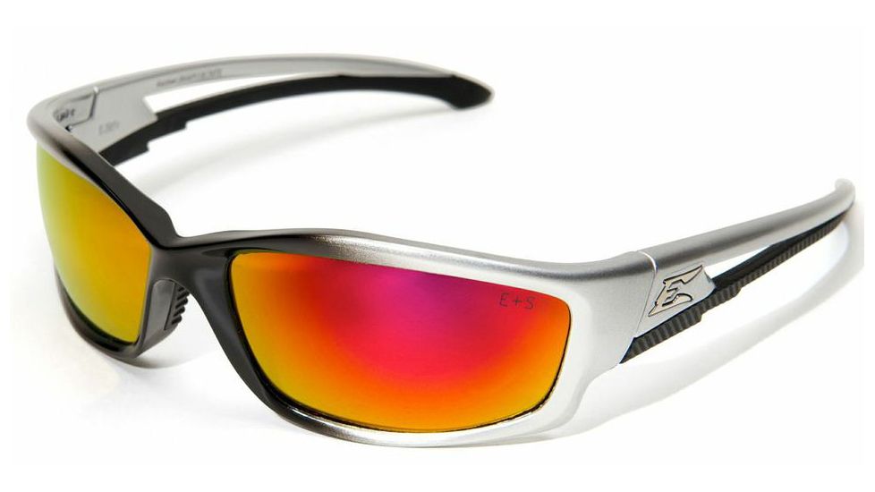 Edge Eyewear Kazbek-Black / Aqua Precision Red Mirror Lens with Gasket GSKAP119