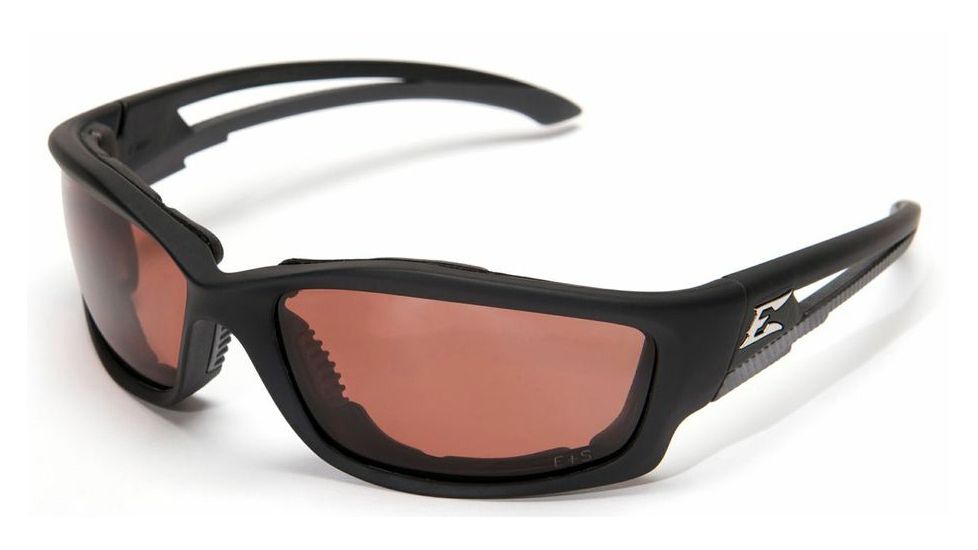 Edge Eyewear Kazbek Polarized-Black / Copper "Driving" Lens with Gasket GTSK215