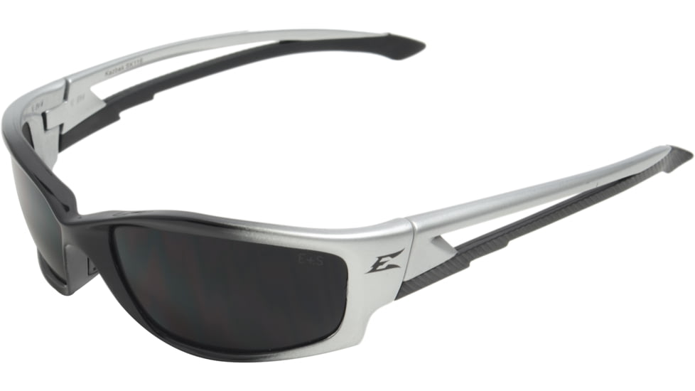 Edge Eyewear Kazbek Safety Glasses Black Frame Smoke Lens Sk116
