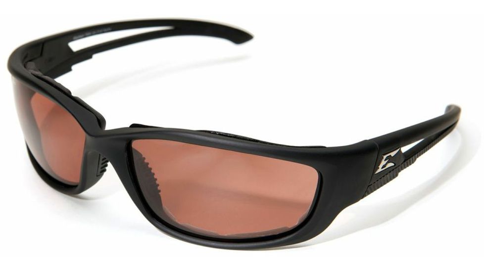 Edge Eyewear Kazbek XL Polarized-Black / Copper "Driving" Lens with Gasket GTSK-XL215