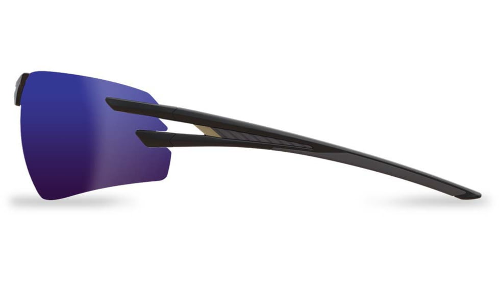 Edge Eyewear Salita - Black Frame / Blue Mirror Lenses, Black Frame, SL118
