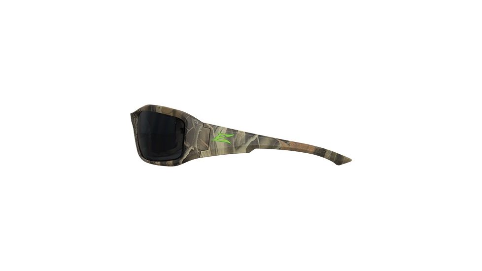 Edge Safety Brazeau with Green E Logo, Polarized Smoke Lens, Camouflage Frame, TXB216CF-E3