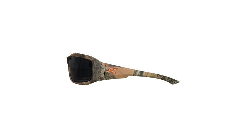 Edge Safety Brazeau with Orange E Logo, Polarized Smoke Lens, Camouflage Frame, TXB216CF-E2