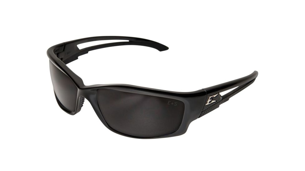 Edge Safety Kazbek Safety Glasses,Black Frame,Smoke Vapor Shield Lens, SK116VS
