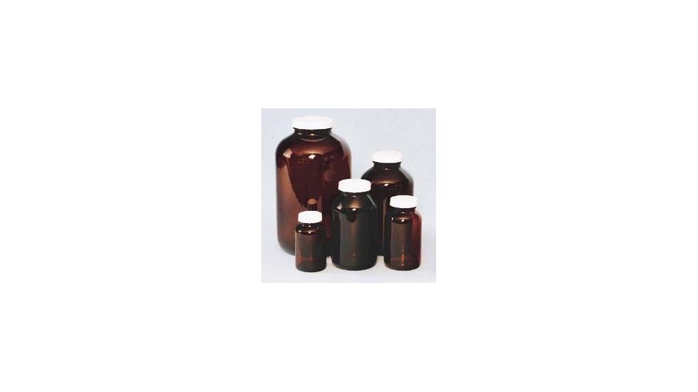 Ep Scientific Wide Mouth Packers, Case of 1, Amber Glass, With Caps, Ep Scientific Products Level 3, 322-16A
