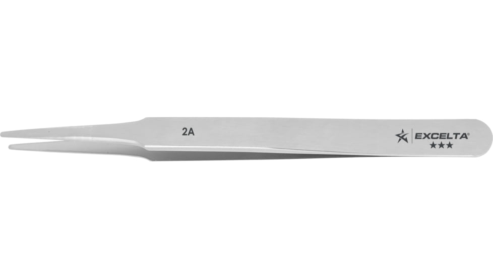 Excelta Tweezers Rnd Tprd Stl 120.7MM 2A