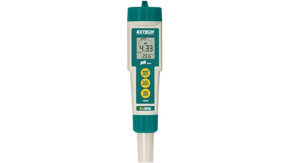 Extech Instruments Ph Meter Exstik Waterproof, PH100